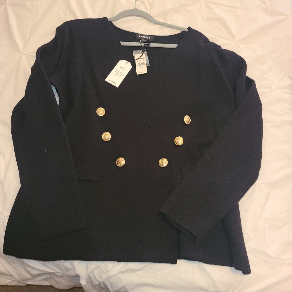 NWT. Express Knit blazer/sweater.